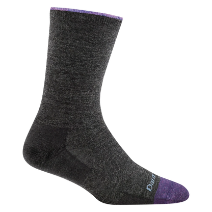 Women's Solid Basic Crew Lightweight Lifestyle Socks