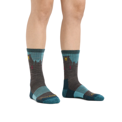 Women's Bear Town Micro Crew Lightweight Hiking Socks