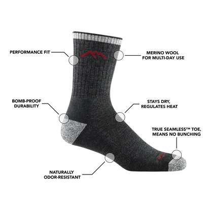 Men's Hiker Midweight Micro Crew 5-Pack