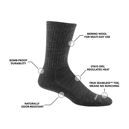 Men's The Standard Crew Cushioned Lightweight Lifestyle Socks