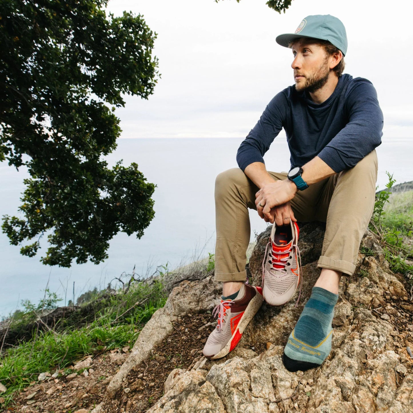 Men's Light Hiker No Show Lightweight Hiking Socks