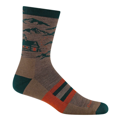 Men's Hike Hike Hut Micro Crew Midweight Hiking Socks-Last Chance