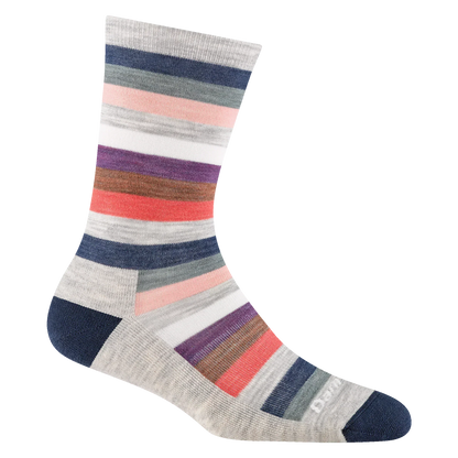 Women's Mystic Stripe Crew Lightweight Lifestyle Socks